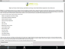 Tablet Screenshot of billingtonweightlossproducts.com